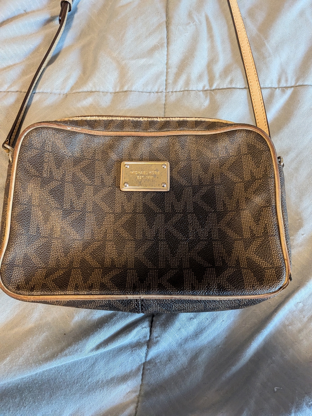 Michael Kors Brown Signature Crossbody Bag